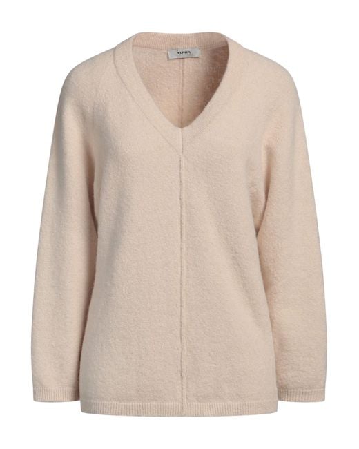 Pullover Alpha Studio de color Natural
