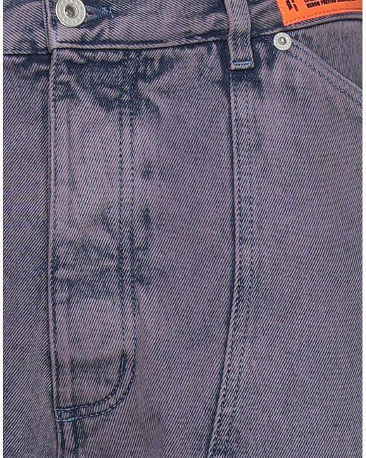 Heron Preston Denim Pants in Purple for 