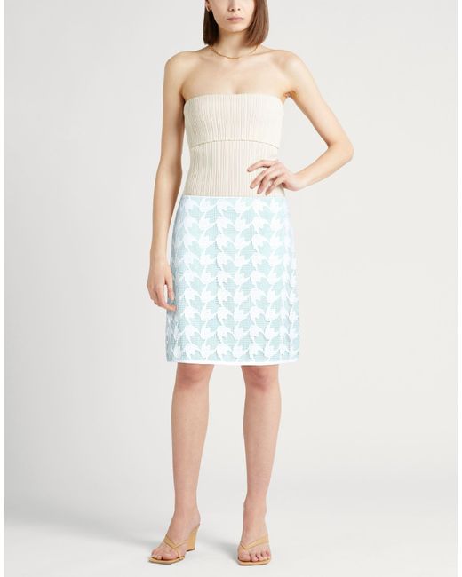 Tory Burch Blue Mini Skirt