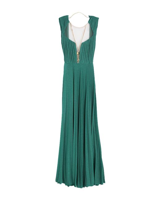 Elisabetta Franchi Green Maxi Dress