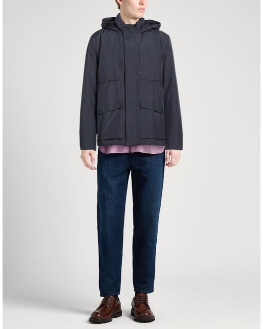 Herno Blue Laminar Jacket Polyester for men