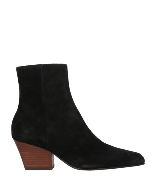 Paris Texas Black Ankle Boots Leather