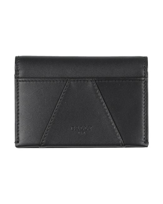 Bally Black Coin Purse Leather for men