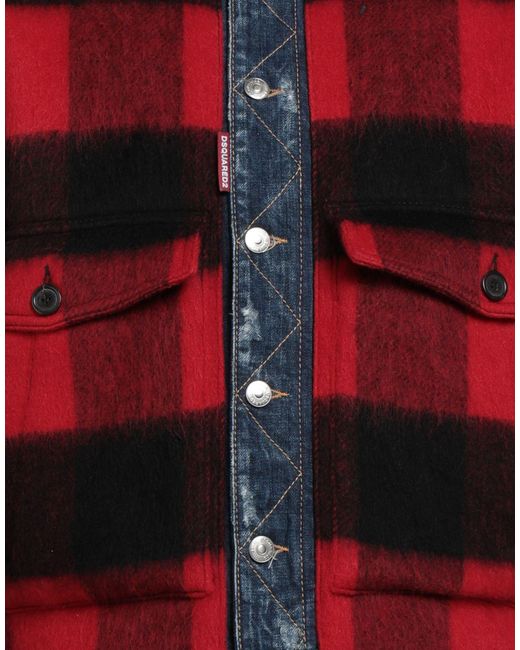 DSquared² Red Denim Outerwear for men