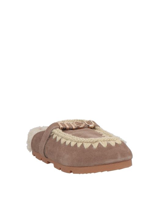 Mou Brown Mules & Clogs