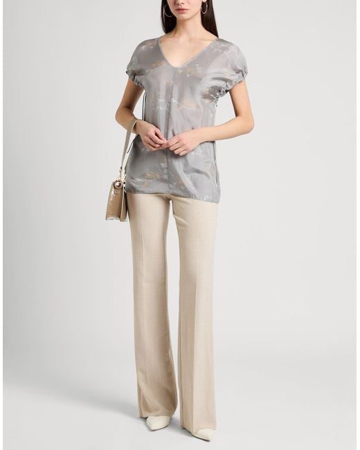 Alysi Gray Top Silk