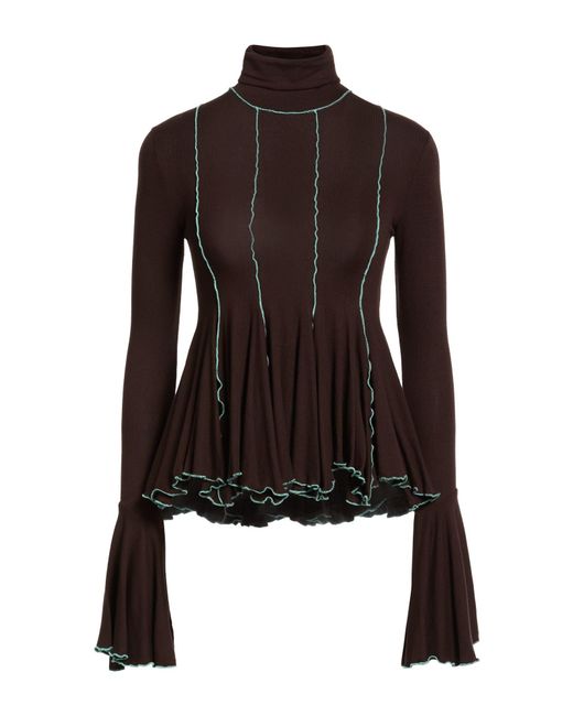 Siedres Black Chocolate Top Viscose, Elastane