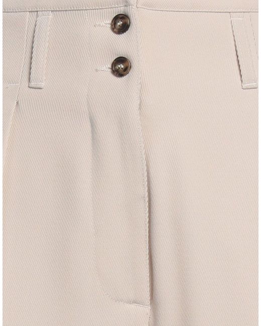 Weekend by Maxmara White Pants Polyester, Virgin Wool