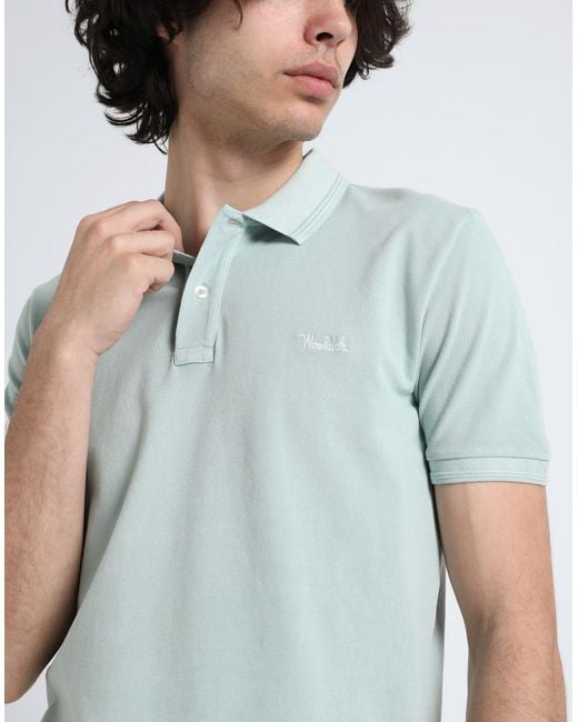 Woolrich Blue Polo Shirt for men
