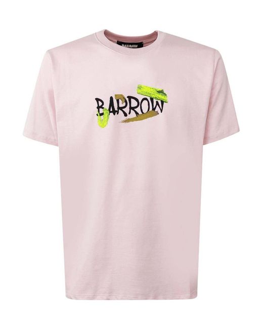 T-shirt di Barrow in Pink da Uomo