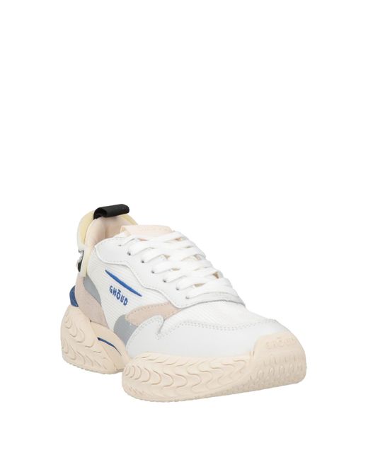 GHOUD VENICE White Sneakers Leather, Textile Fibers