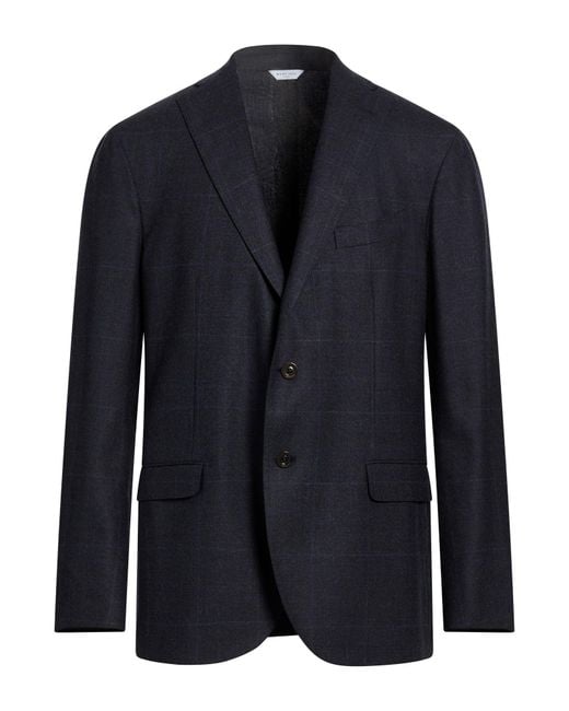 Boglioli Blue Blazer Virgin Wool for men