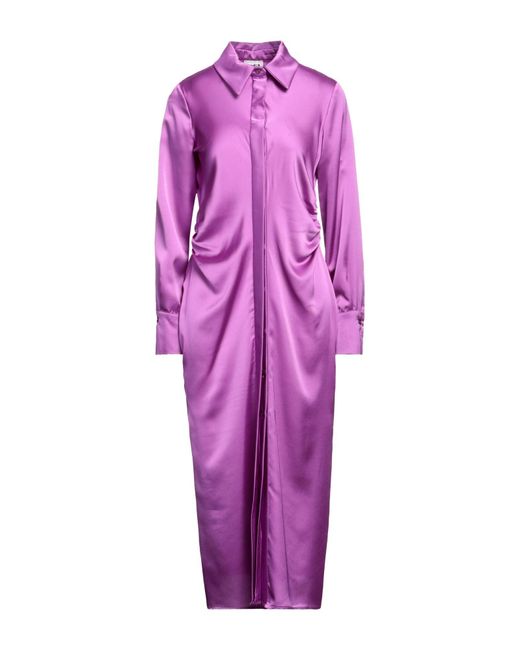 Berna Purple Midi Dress