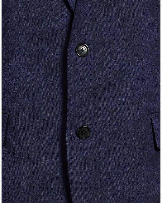 Versace Blue Blazer Virgin Wool for men