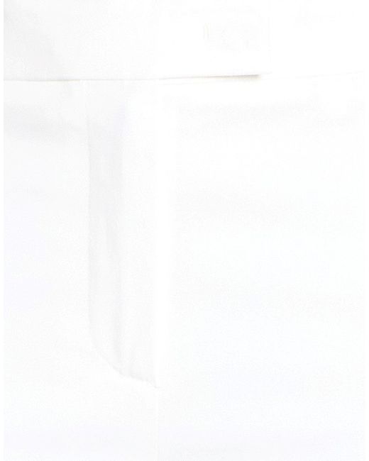 Eleventy White Trouser