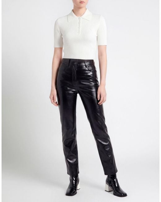 Courreges White Polo Shirt Viscose, Polyester