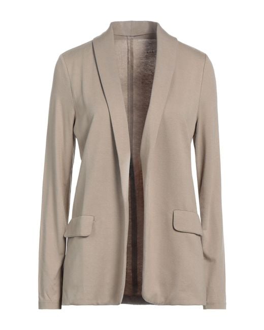Majestic Filatures Brown Blazer Viscose, Elastane