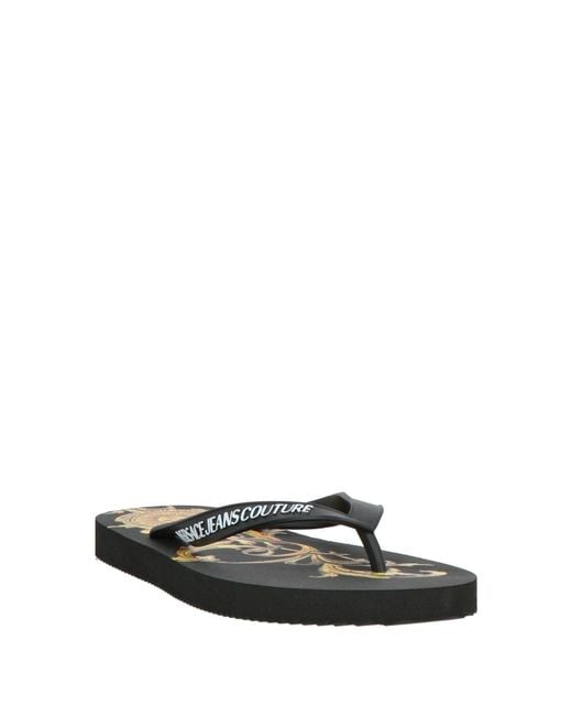Versace Jeans Couture White Thong Sandals for men