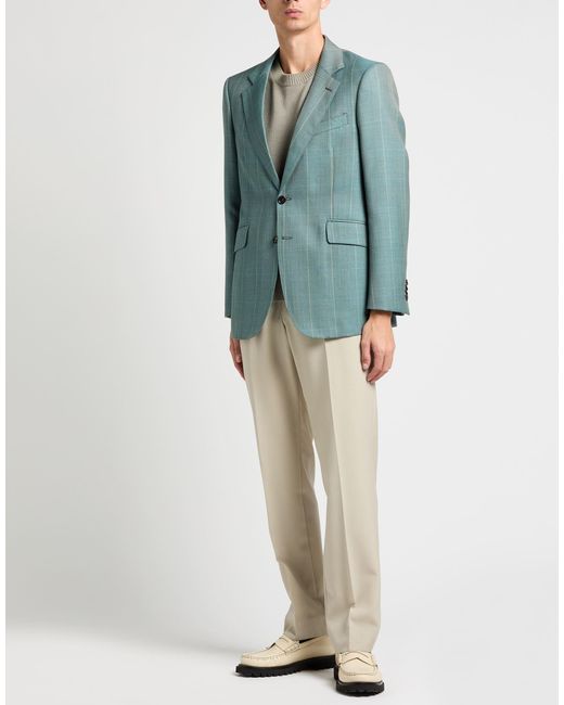 PT Torino Blue Blazer Virgin Wool for men