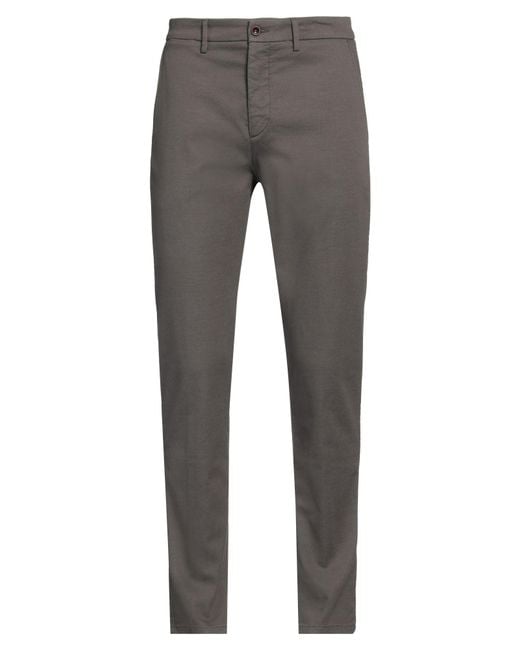 Harmont & Blaine Gray Pants Cotton, Metallic Polyester, Lycra for men