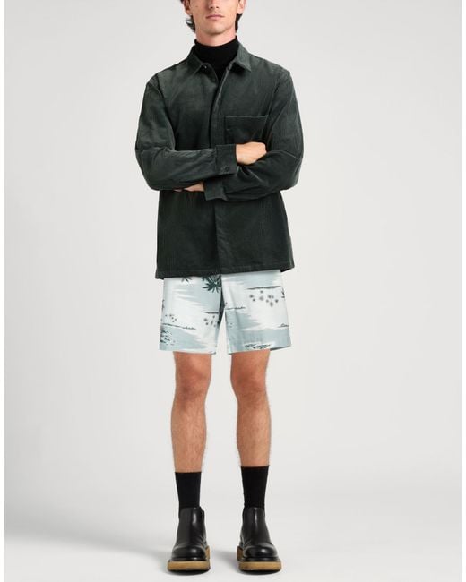 Maison Kitsuné Gray Shorts & Bermuda Shorts Cotton for men
