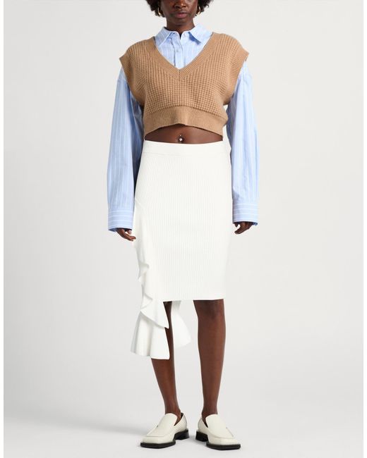 Moschino White Mini Skirt