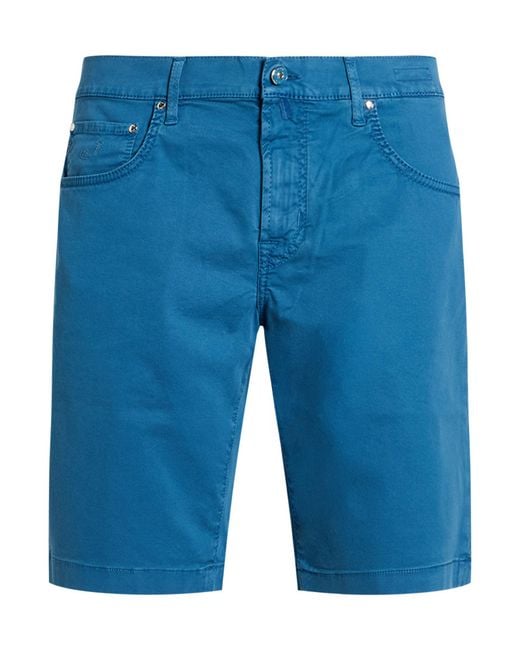 Jacob Cohen Blue Light Shorts & Bermuda Shorts Cotton, Lyocell, Elastane for men