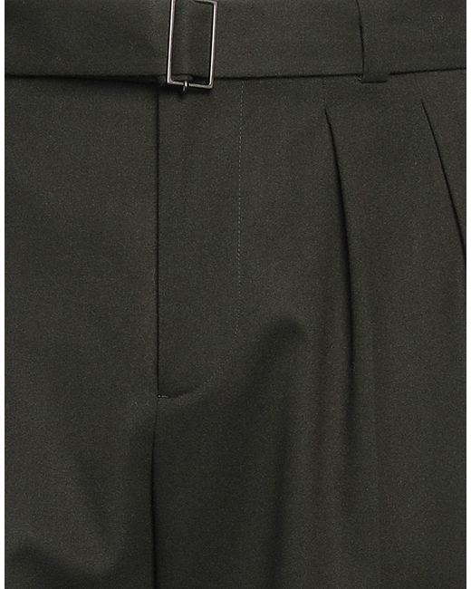 Paolo Pecora Gray Dark Pants Polyester, Viscose, Elastane for men