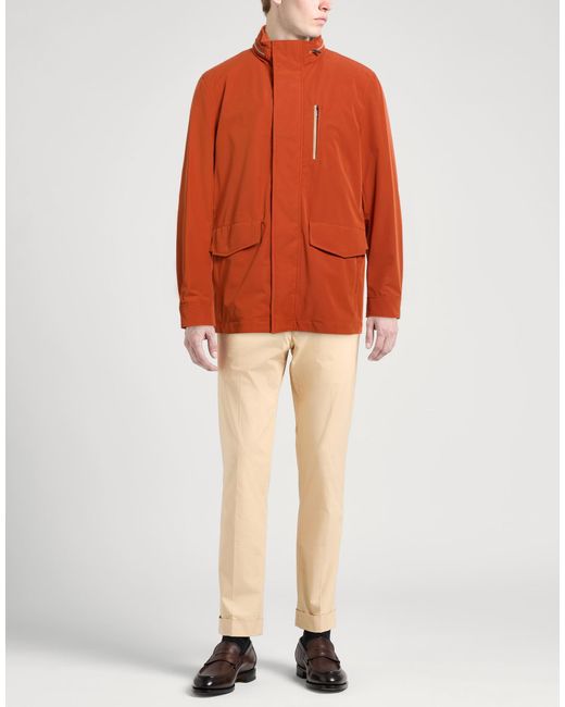 Paul & Shark Orange Jacket Polyester, Elastane for men