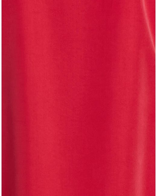 SOLOTRE Red Midi Dress Modal, Polyester