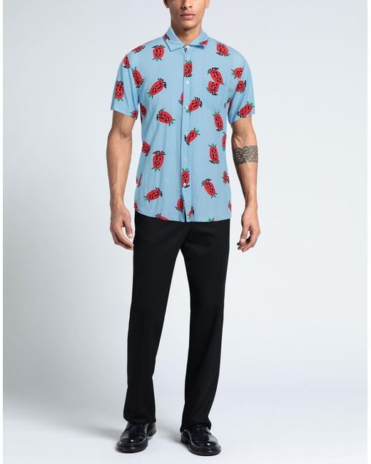 Daniele Alessandrini Blue Shirt for men