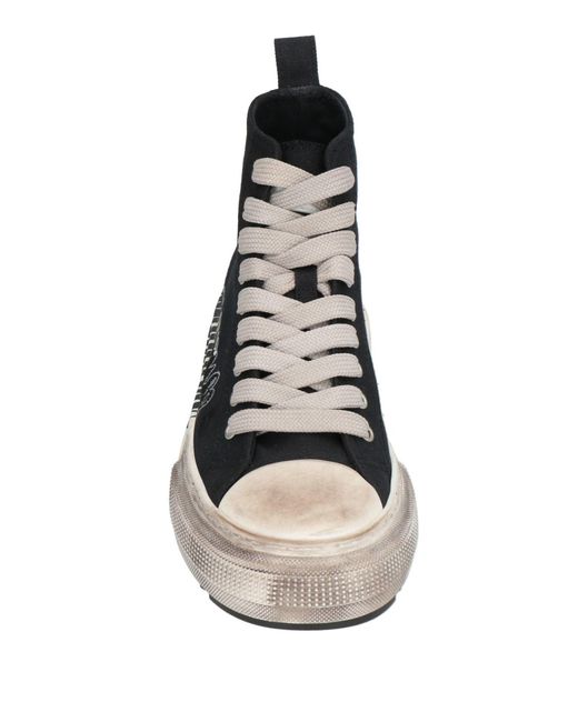 DSquared² Black Sneakers Textile Fibers