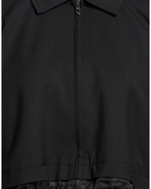 DIESEL Black Jacket Polyester, Virgin Wool, Elastane