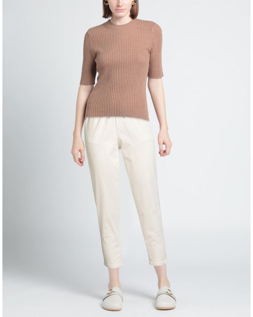 White Wise White Pants Cotton, Elastane