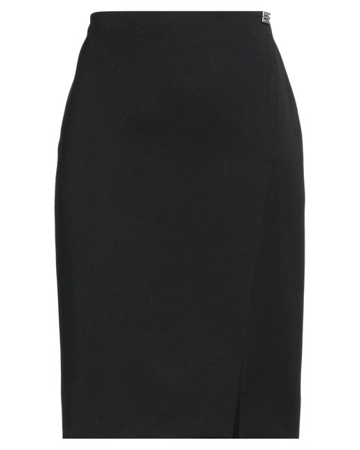 Givenchy Black Midi Skirt Wool