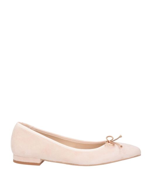 French Sole Pink Ballet Flats