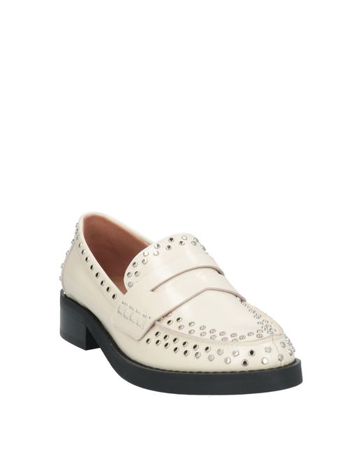 Bibi Lou Natural Loafers Leather