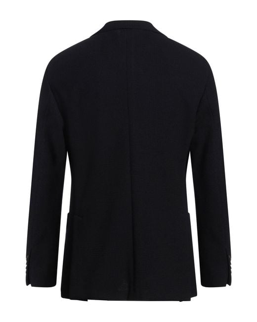 Boglioli Blue Blazer Virgin Wool, Cotton for men