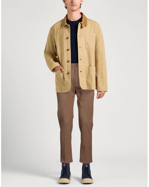 Department 5 Brown Camel Pants Polyester, Virgin Wool, Elastane for men