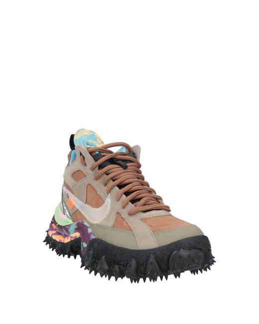 Nike Brown X Off- Sneakers Leather for men