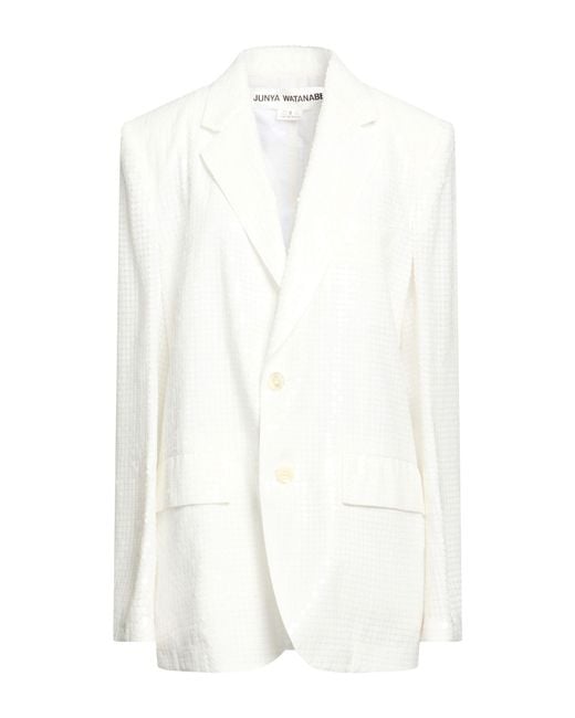 Junya Watanabe White Blazer Polyester