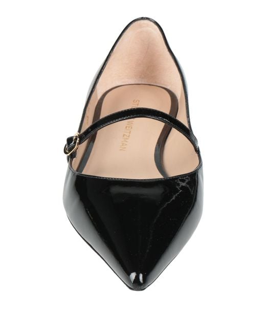 Stuart Weitzman Black Ballet Flats Leather