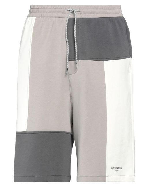 Emporio Armani Gray Shorts & Bermuda Shorts for men