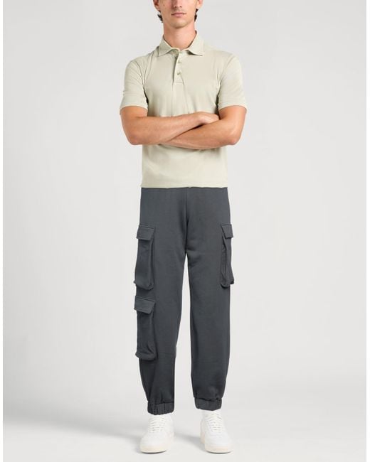 hinnominate Gray Lead Pants Cotton for men