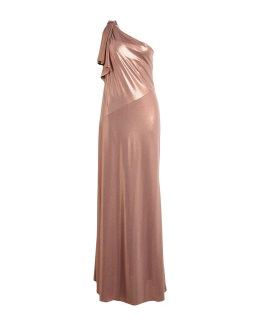 Siste's Metallic Maxi Dress Polyester, Elastane