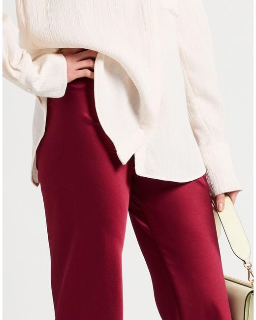 Jucca Red Burgundy Pants Polyester