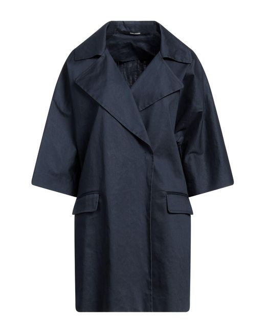 Tagliatore 0205 Blue Overcoat & Trench Coat