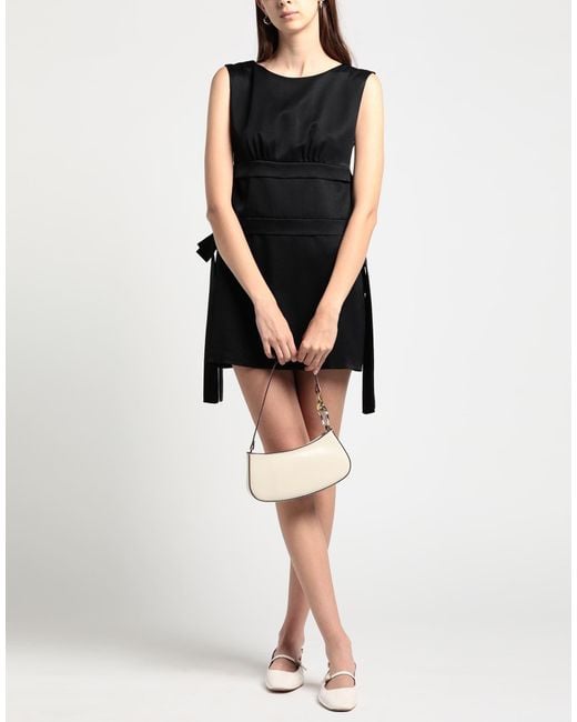 MSGM Black Mini Dress Viscose