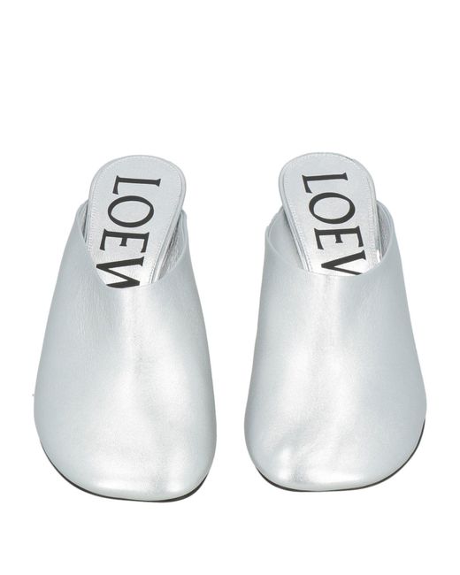 Loewe White Mules & Clogs