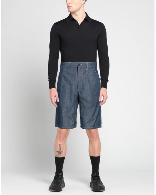 Department 5 Blue Denim Shorts for men
